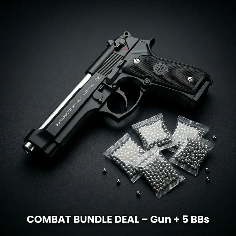 Beretta M92 Gun + 5 BBs - Action Pack
