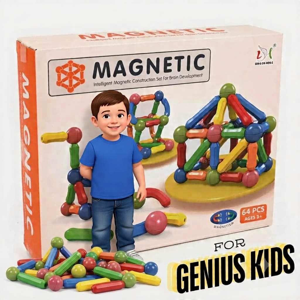 Magnetic Building Sticks Construction Set