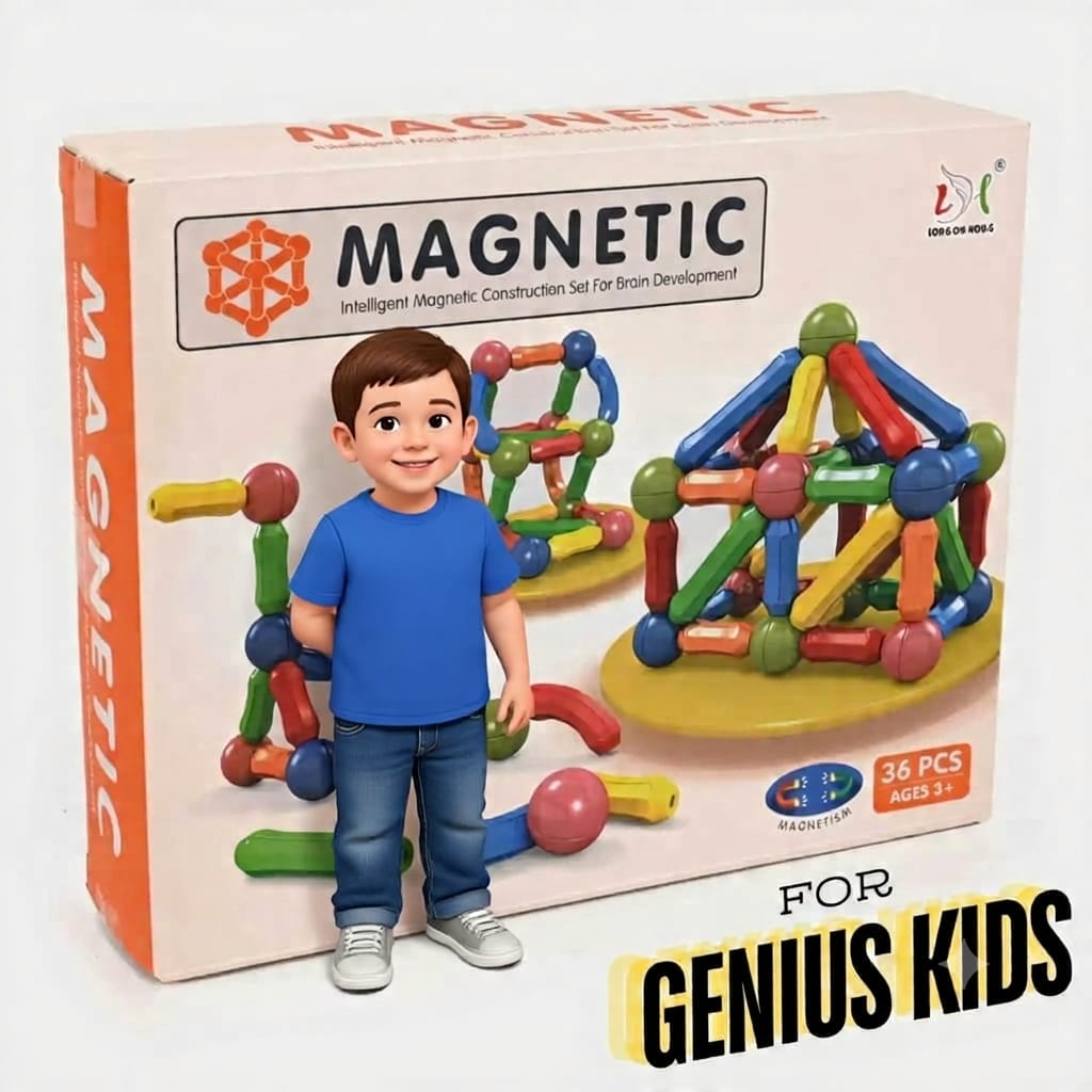 Magnetic Building Sticks Construction Set
