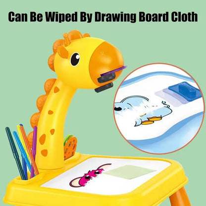 Projection Painting Drawing Table for Kids