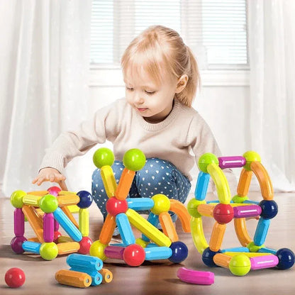 Magnetic Building Sticks Construction Set