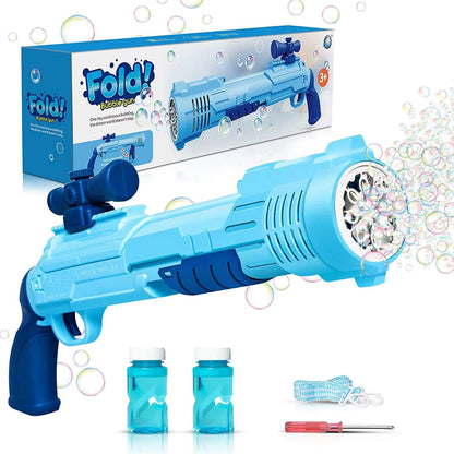 Fold Bubble Gun with Lights & Music