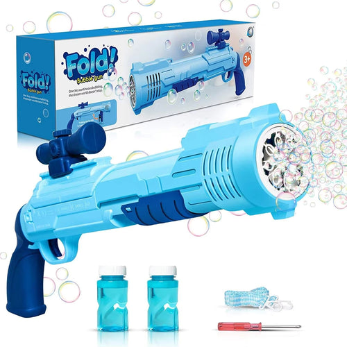 Fold Bubble Gun with Lights & Music
