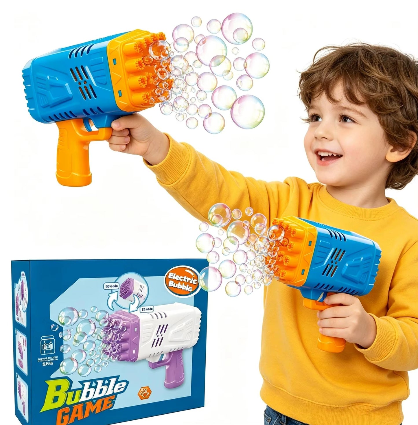 Electric Bubble Gun – Automatic Bubble Blaster for Kids