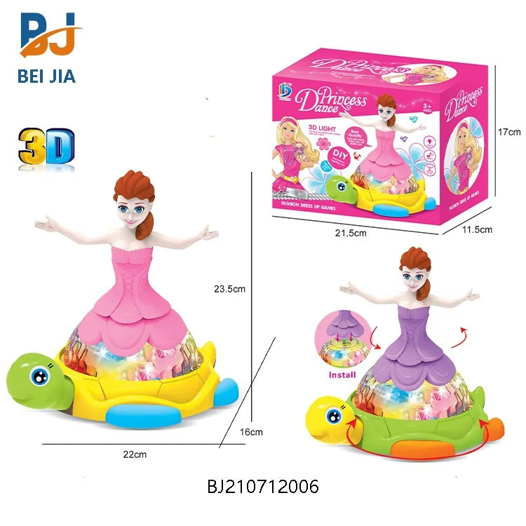 Princess Dancing Turtle Toy with Lights & Music