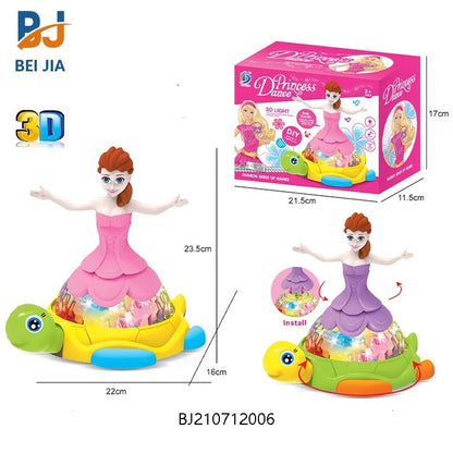 Princess Dancing Turtle Toy with Lights & Music