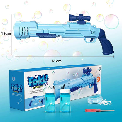 Fold Bubble Gun with Lights & Music