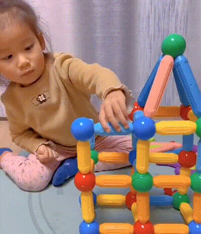 Magnetic Building Sticks Construction Set