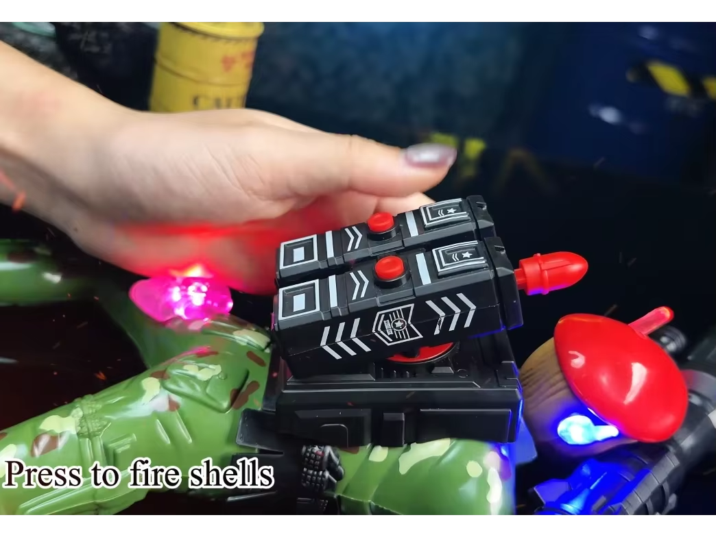 Remote Control Spray Military Crawler Toy