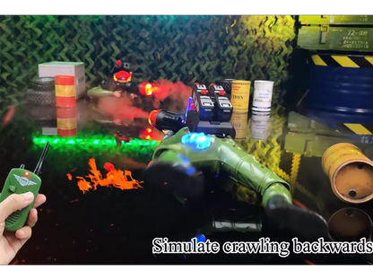 Remote Control Spray Military Crawler Toy