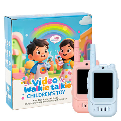 Kids Video Walkie Talkie with Camera & Screen | Rechargeable Two-Way Voice Intercom Toy for Children