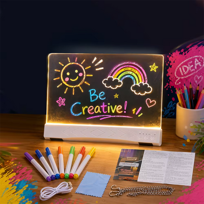 Creative LED Message Board with RGB Night Light