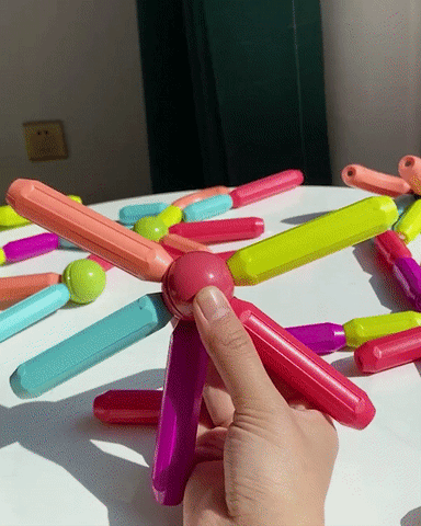 Magnetic Building Sticks Construction Set
