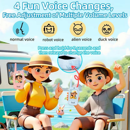 Kids Video Walkie Talkie with Camera & Screen | Rechargeable Two-Way Voice Intercom Toy for Children