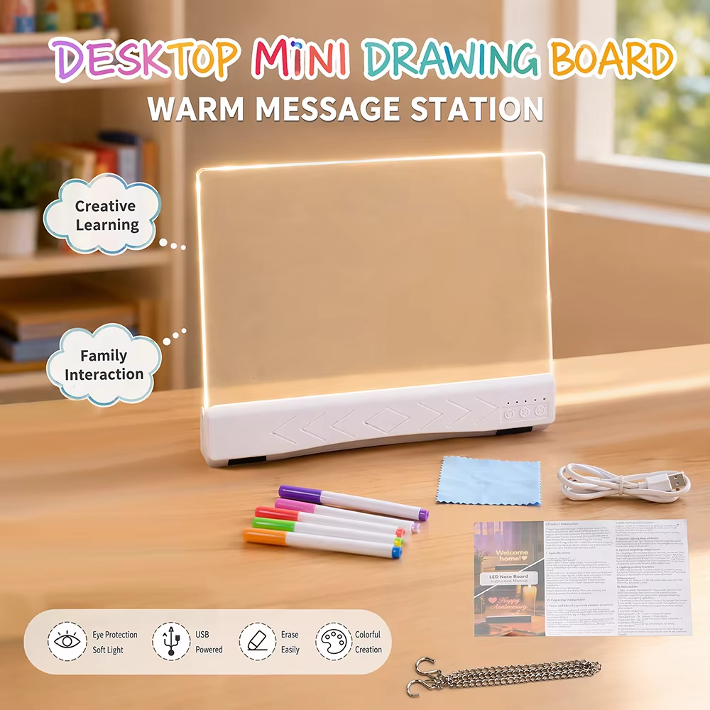 Creative LED Message Board with RGB Night Light