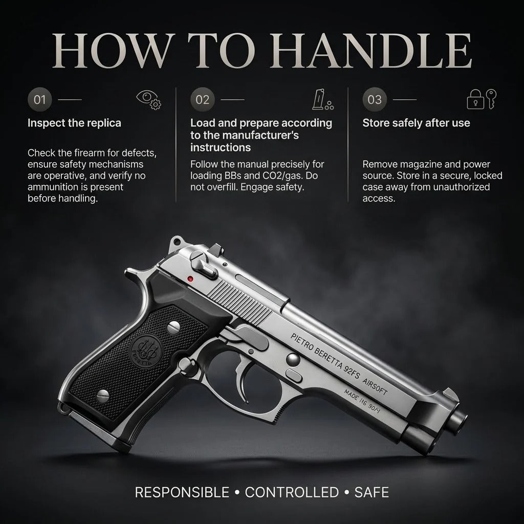 Beretta M92 Gun + 5 BBs - Action Pack