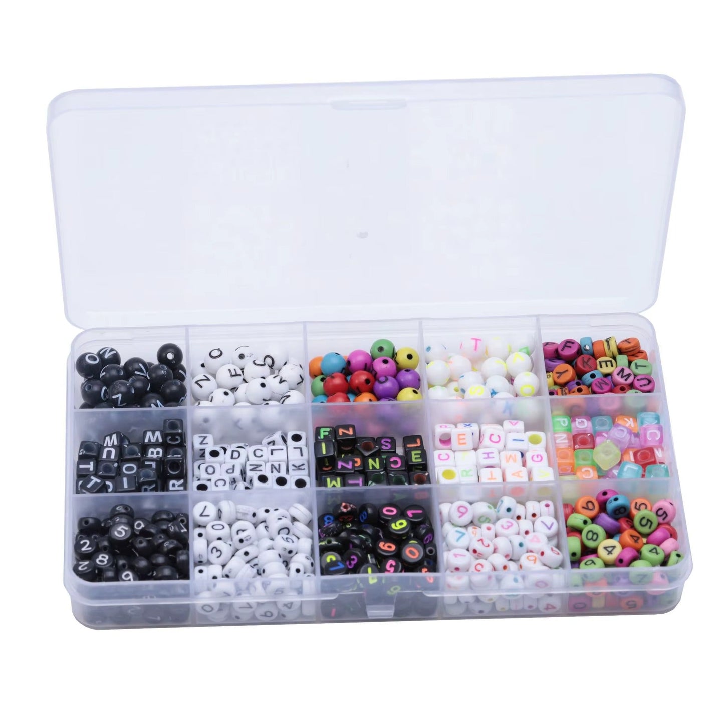 DIY Alphabet Beads Kit – Letter Beads Storage Box for Jewelry Making