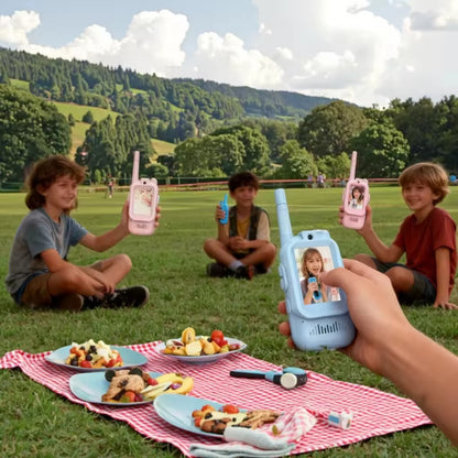 Kids Video Walkie Talkie with Camera & Screen | Rechargeable Two-Way Voice Intercom Toy for Children