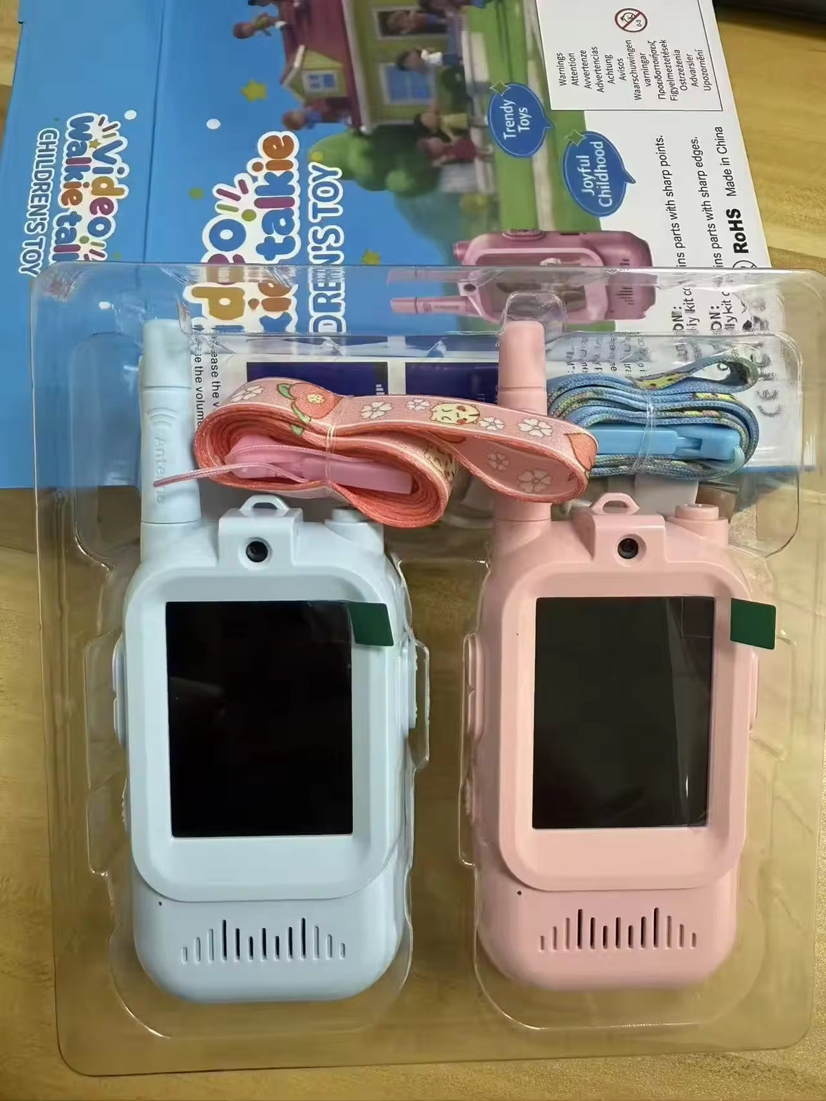 Kids Video Walkie Talkie with Camera & Screen | Rechargeable Two-Way Voice Intercom Toy for Children