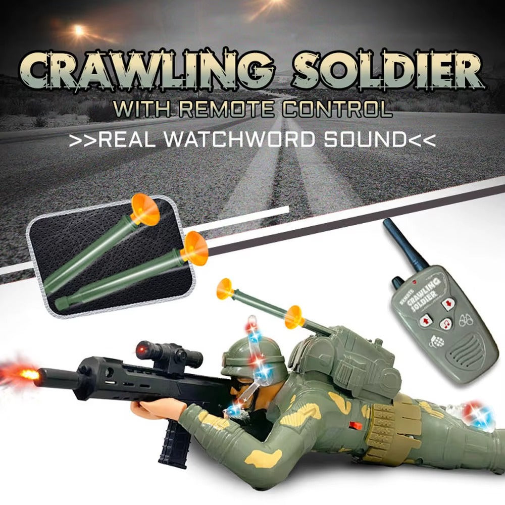 Remote Control Crawling Soldier Toy