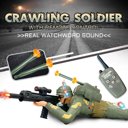 Remote Control Crawling Soldier Toy