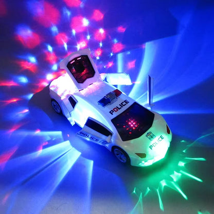 Police Sports Car Toy with Lights & Sounds