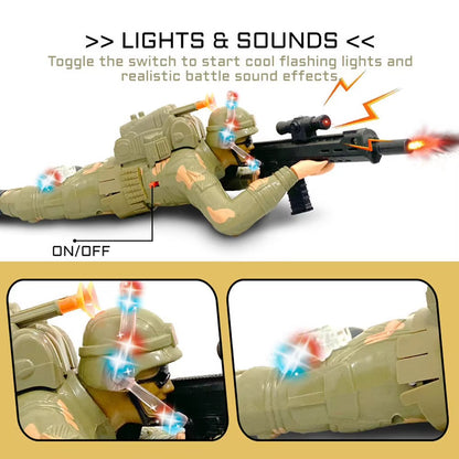 Remote Control Crawling Soldier Toy