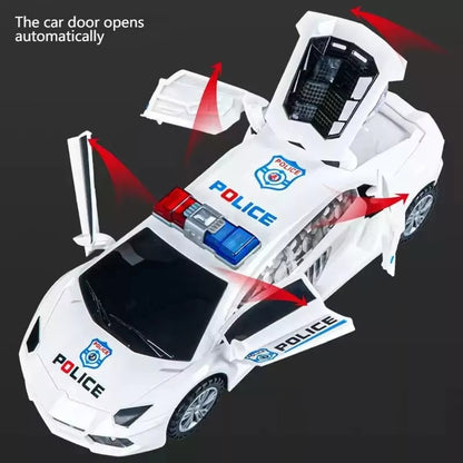 Police Sports Car Toy with Lights & Sounds
