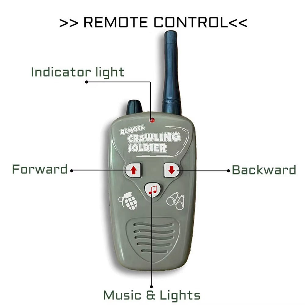 Remote Control Crawling Soldier Toy