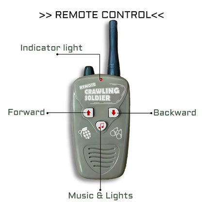 Remote Control Crawling Soldier Toy