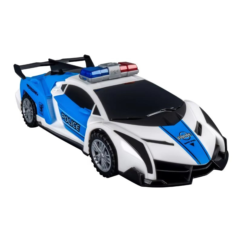 Police Sports Car Toy with Lights & Sounds