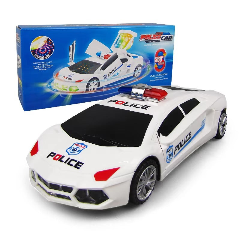 Police Sports Car Toy with Lights & Sounds