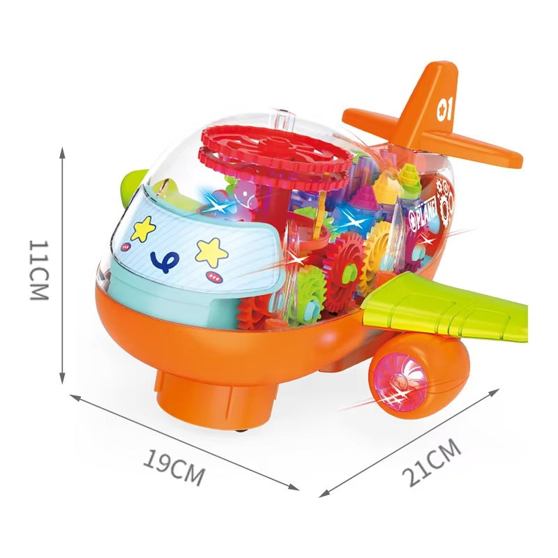 Gear-Gear Airplane – Musical Bump & Go Toy Plane