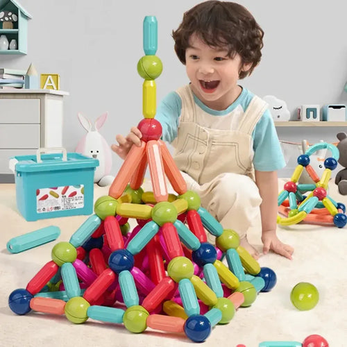 Magnetic Building Sticks Construction Set