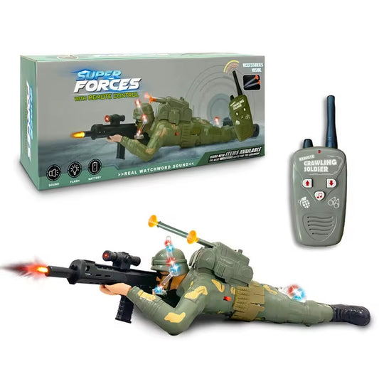Remote Control Crawling Soldier Toy