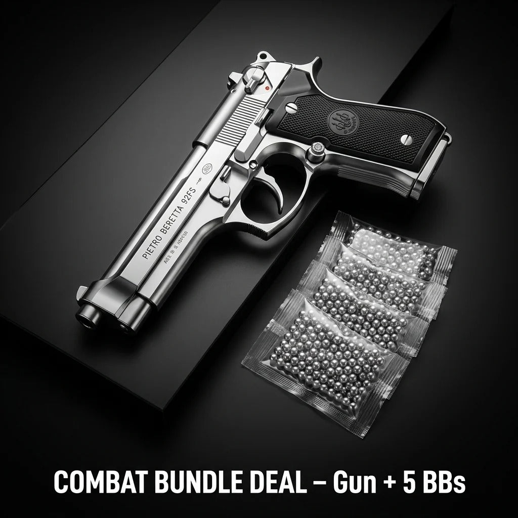 Beretta M92 Gun + 5 BBs - Action Pack