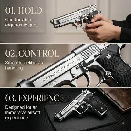 Beretta M92 Gun + 5 BBs - Action Pack